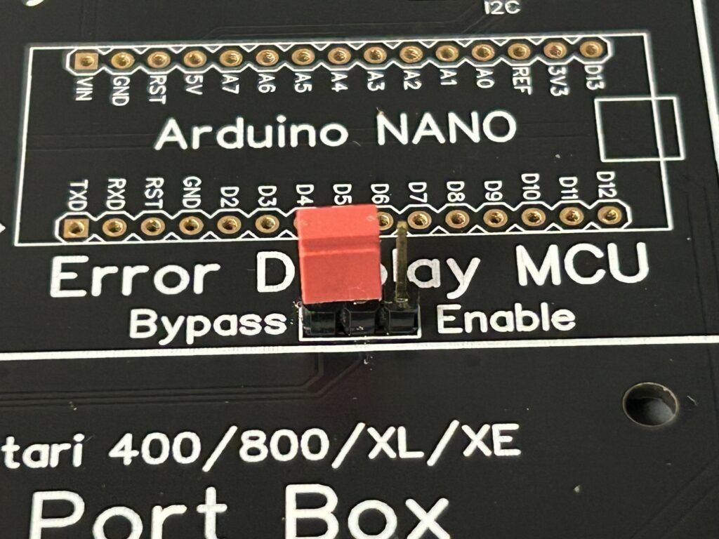 Port Box Build Guide bypass jumper installed