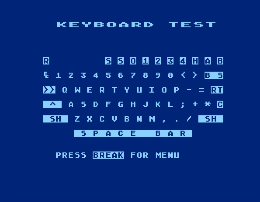 202.0 individual tests keyboard test