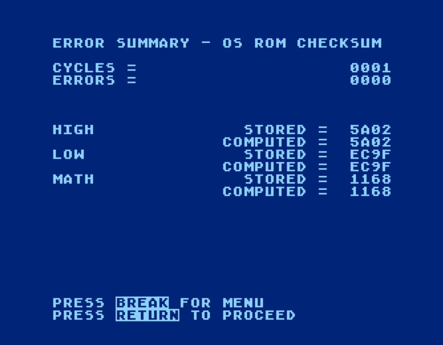 300.005d show error summary, os rom