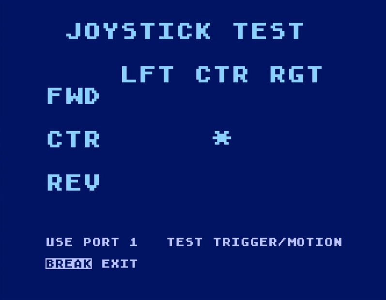 joystick test