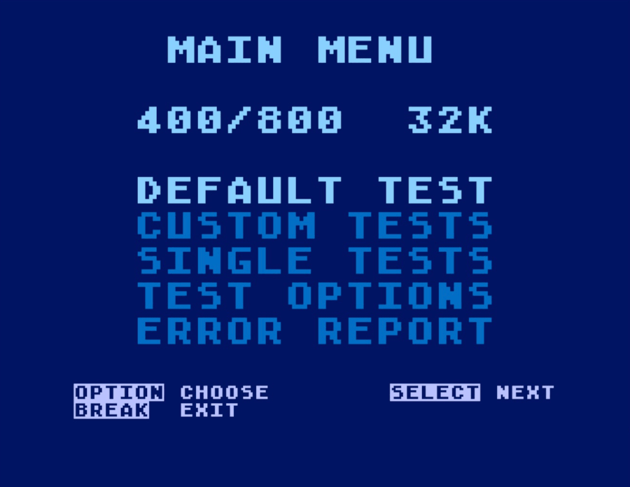 Port Box User Guide main menu