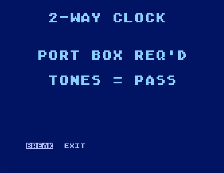 Port Box User Guide test 2 way clock