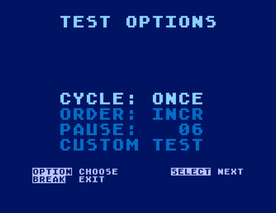 Port Box User Guide test options custom test