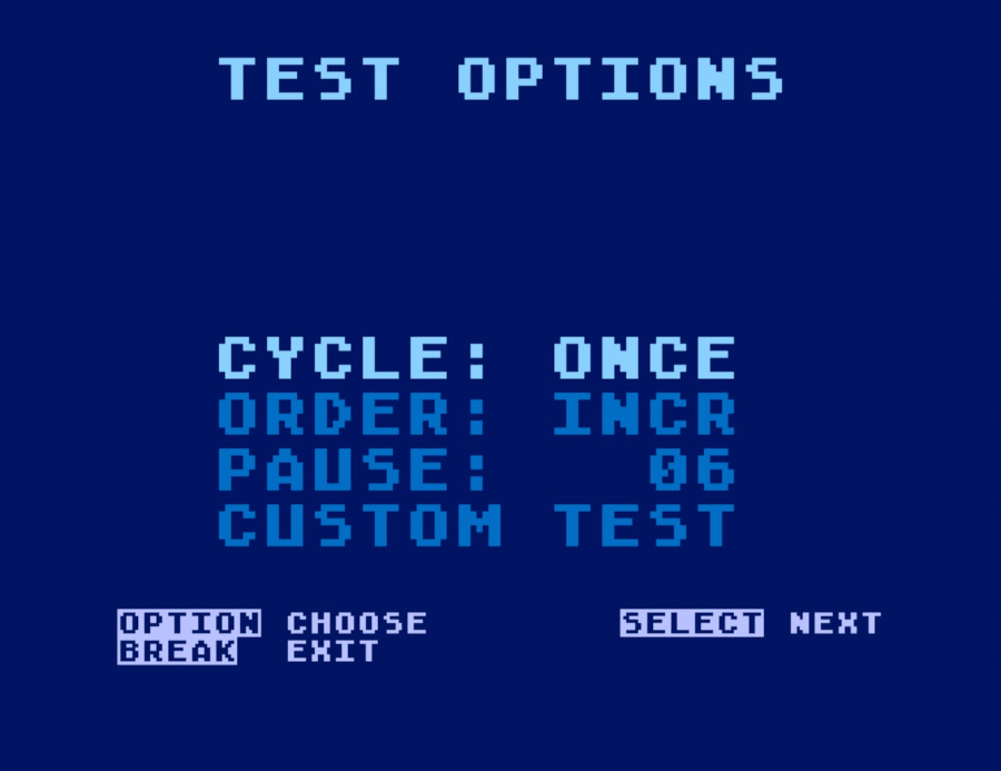Port Box User Guide test options