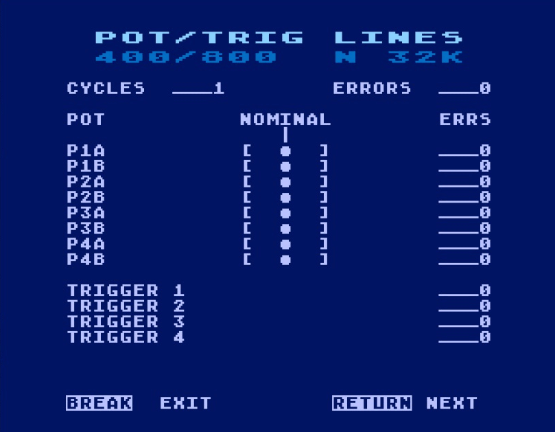 pot trig lines test