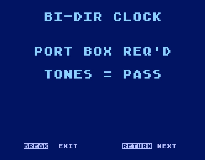 test 2 way clock